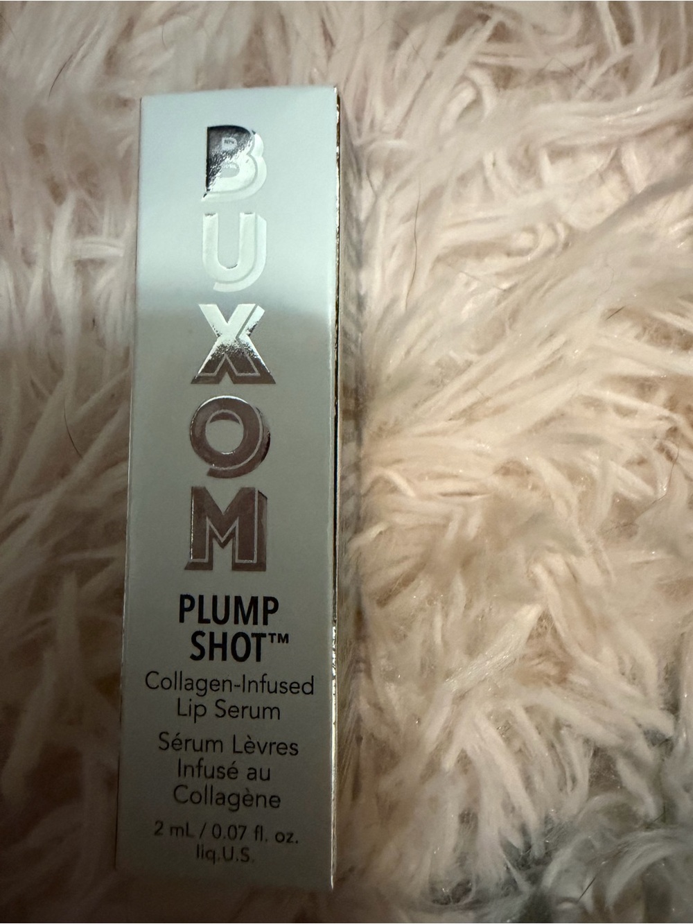 Buxom Plump Shot Collagen-Infused Lip Serum — Pale Pink & Metallic Box